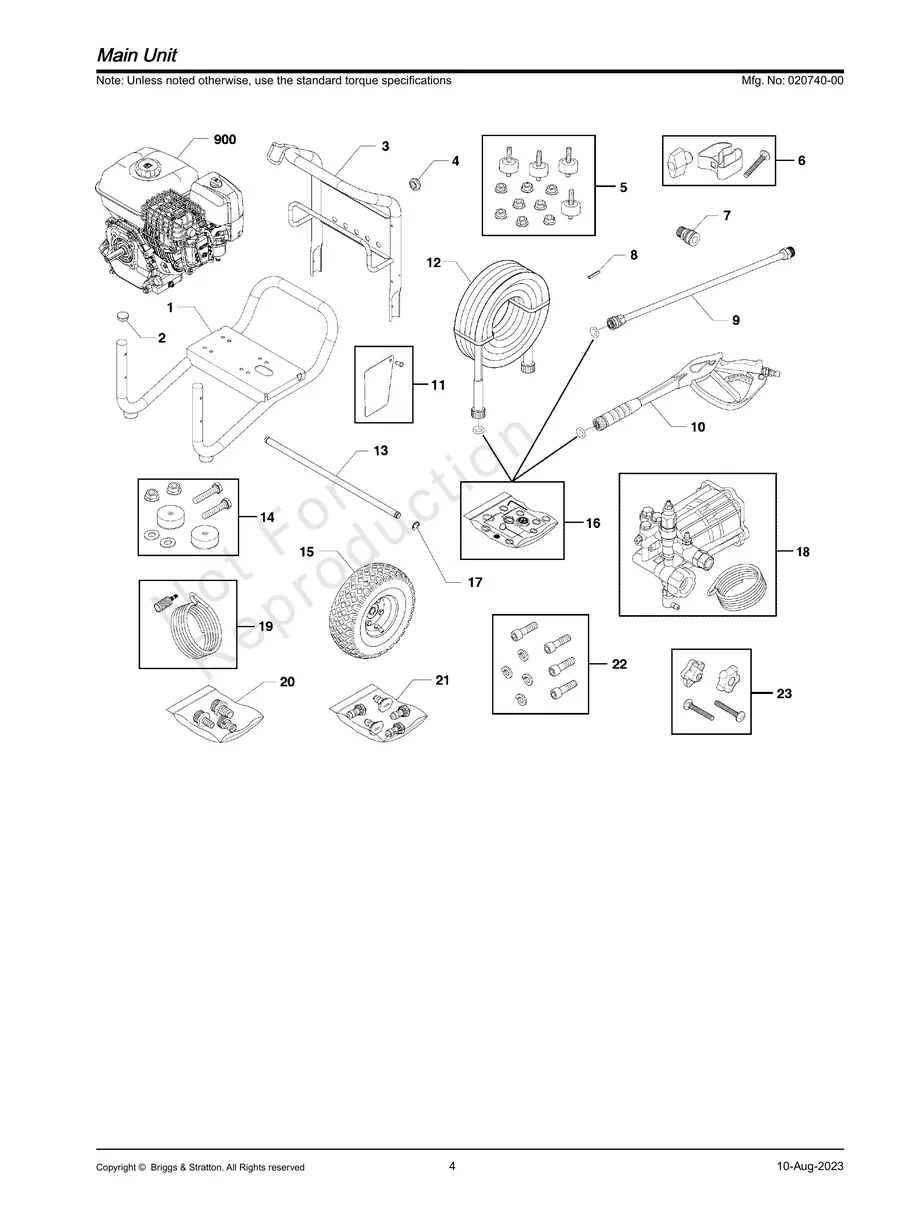 BRIGGS AND STRATTON, 020740-00, IPL.4